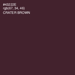 #43222E - Crater Brown Color Image