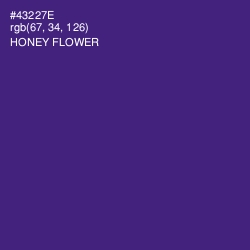 #43227E - Honey Flower Color Image