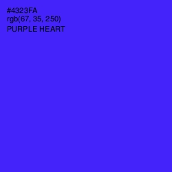 #4323FA - Purple Heart Color Image