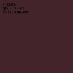 #43242A - Crater Brown Color Image