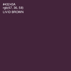 #43243A - Livid Brown Color Image