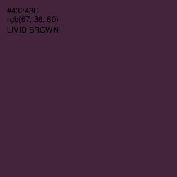 #43243C - Livid Brown Color Image