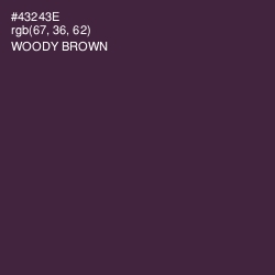 #43243E - Woody Brown Color Image