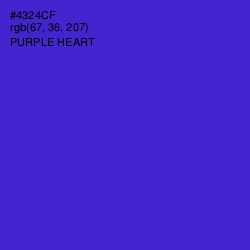 #4324CF - Purple Heart Color Image