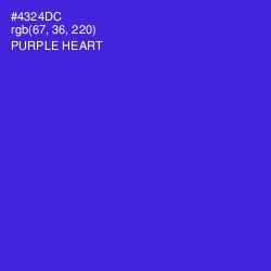 #4324DC - Purple Heart Color Image