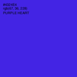 #4324E4 - Purple Heart Color Image