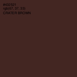 #432521 - Crater Brown Color Image