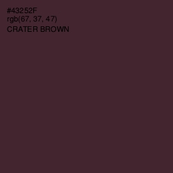 #43252F - Crater Brown Color Image