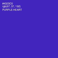 #4325C0 - Purple Heart Color Image