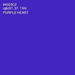 #4325C2 - Purple Heart Color Image