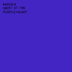 #4325C4 - Purple Heart Color Image