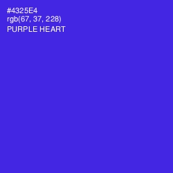 #4325E4 - Purple Heart Color Image