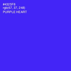 #4325F8 - Purple Heart Color Image