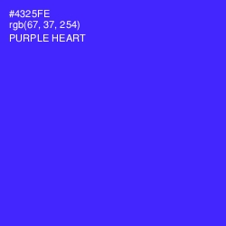 #4325FE - Purple Heart Color Image