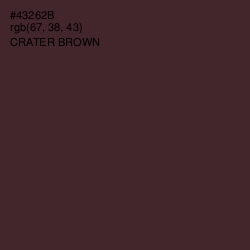 #43262B - Crater Brown Color Image