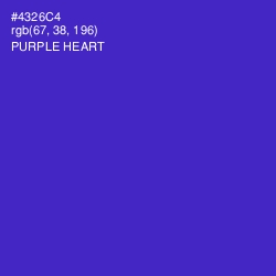 #4326C4 - Purple Heart Color Image