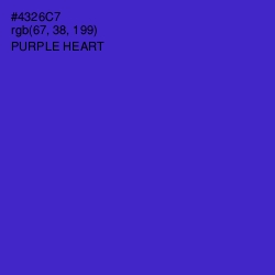 #4326C7 - Purple Heart Color Image