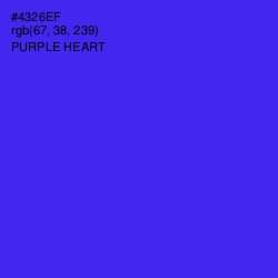 #4326EF - Purple Heart Color Image