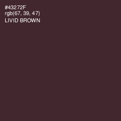 #43272F - Livid Brown Color Image