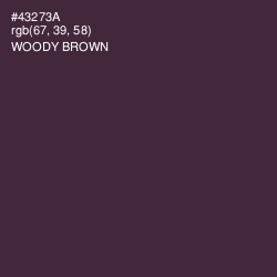 #43273A - Woody Brown Color Image