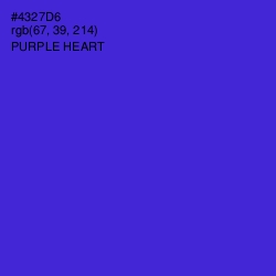 #4327D6 - Purple Heart Color Image