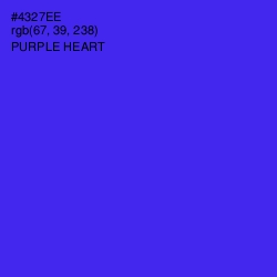 #4327EE - Purple Heart Color Image