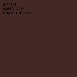 #432825 - Crater Brown Color Image