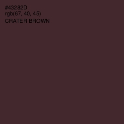 #43282D - Crater Brown Color Image