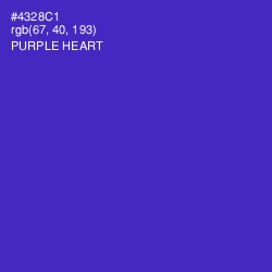 #4328C1 - Purple Heart Color Image