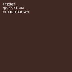 #432924 - Crater Brown Color Image