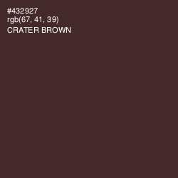 #432927 - Crater Brown Color Image