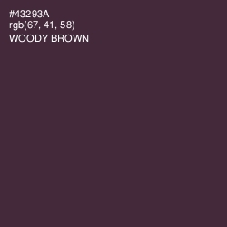 #43293A - Woody Brown Color Image