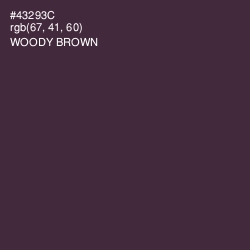 #43293C - Woody Brown Color Image