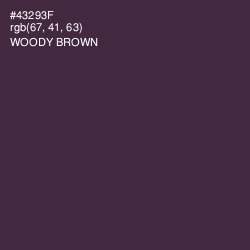 #43293F - Woody Brown Color Image