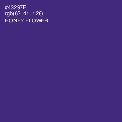 #43297E - Honey Flower Color Image