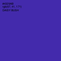 #4329AB - Daisy Bush Color Image