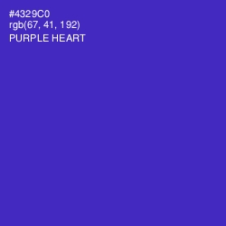 #4329C0 - Purple Heart Color Image