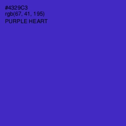 #4329C3 - Purple Heart Color Image