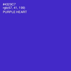 #4329C7 - Purple Heart Color Image