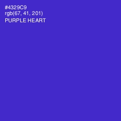 #4329C9 - Purple Heart Color Image