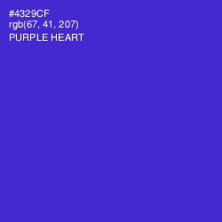 #4329CF - Purple Heart Color Image