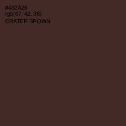 #432A26 - Crater Brown Color Image