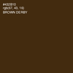 #432B10 - Brown Derby Color Image