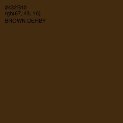 #432B10 - Brown Derby Color Image