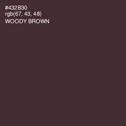 #432B30 - Woody Brown Color Image