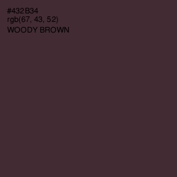 #432B34 - Woody Brown Color Image