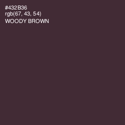 #432B36 - Woody Brown Color Image