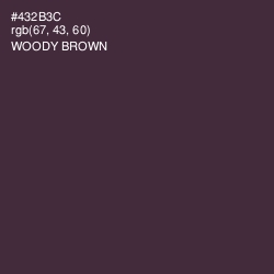 #432B3C - Woody Brown Color Image