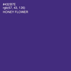 #432B7E - Honey Flower Color Image