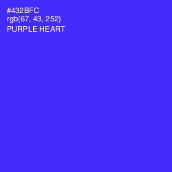#432BFC - Purple Heart Color Image